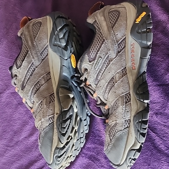 Merrell Moab 2 Vent Beluga Hiking Trail Shoes Mens Size 7.5 Gray Vibram J06029 - Picture 4 of 7